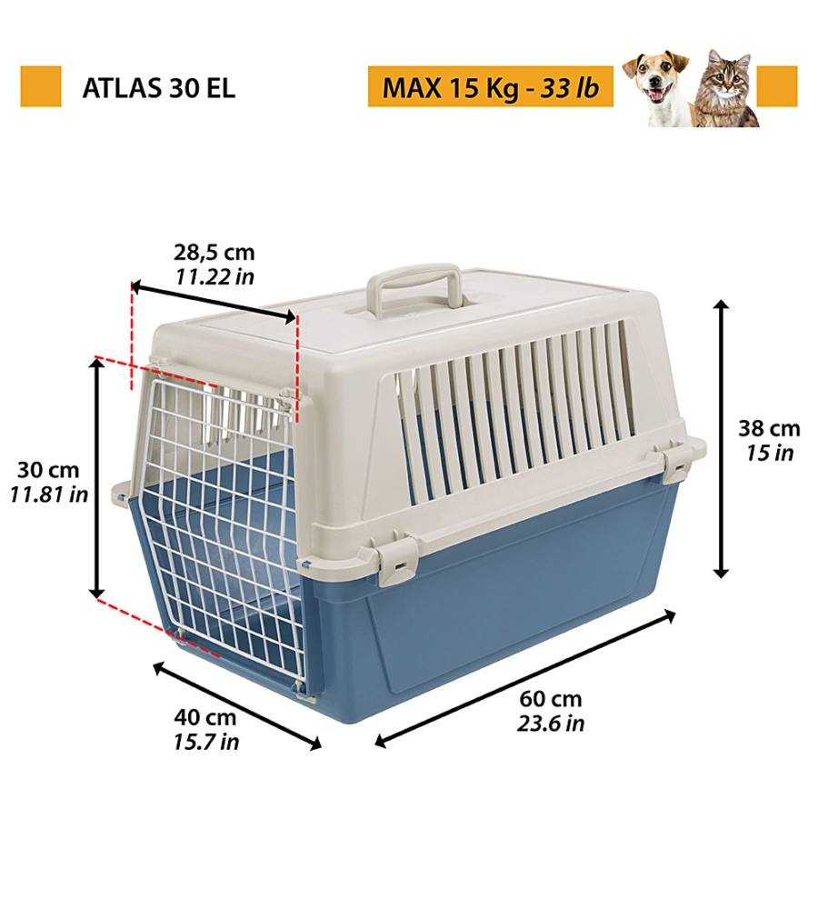 TRASPORTINO ATLAS 30 BORDEUX - FERPLAST